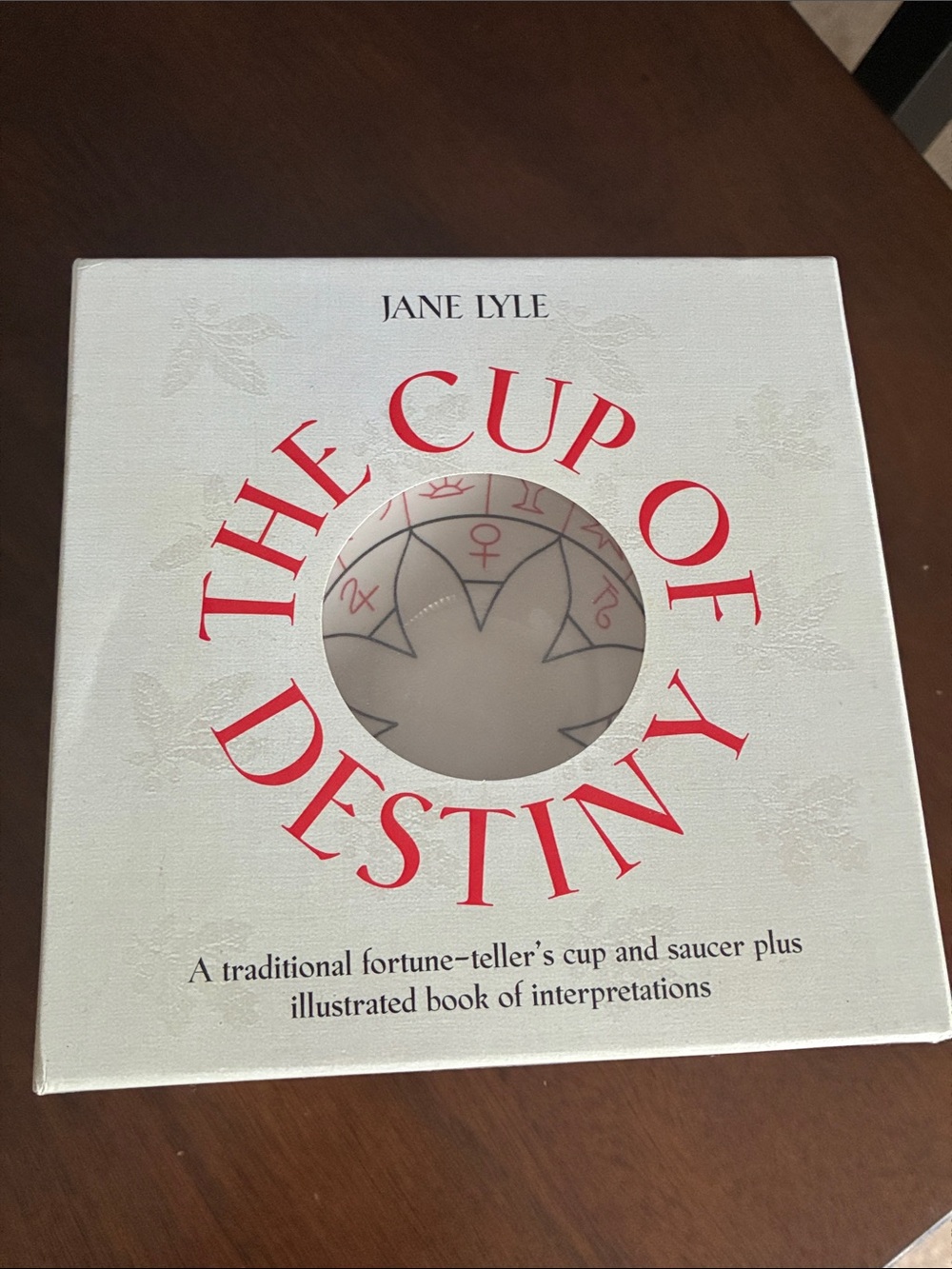 The Cup of Destiny Fortune-Teller Cup & Saucer NEW IN BOX NIB witchcraft occult